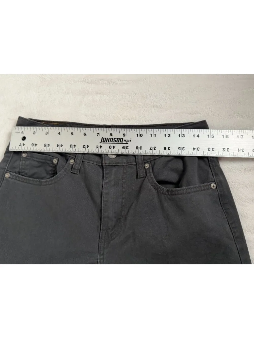 Levi's 502 Mens Black Taper Jeans Size W29 L30 Stretch Cotton Stretch Mid-Rise